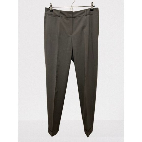 Lafayette 148 New York Wool Trousers Pants with Cuff Green/Gray Color Size 6 - Picture 1 of 6